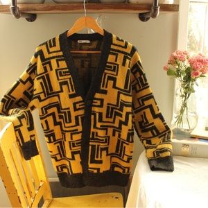 Warm 70s looking button up sweater